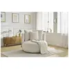 Accueil Séjour Fauteuil & pouf Bobochic Fauteuil cesar tissu bouclette Beige