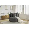 Fauteuil & pouf Bobochic Fauteuil cesar velours Gris clair