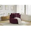 Bobochic fauteuil cesar tissu bouclette violet CESAR