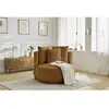 Accueil Séjour Fauteuil & pouf Bobochic Fauteuil cesar tissu bouclette Orange