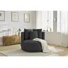 Bobochic fauteuil cesar velours gris foncé CESAR