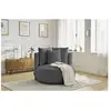 Fauteuil & pouf Bobochic Fauteuil cesar tissu bouclette Gris foncé