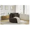Fauteuil & pouf Bobochic Fauteuil cesar tissu bouclette Marron