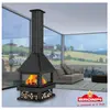 AZURA HOME DESIGN Poêle à bois CABIMAS 4 faces vitrées 16 kW