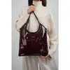 Abaco Paris - Sac porte épaule en Cuir neven rouge foncé - 32x30x1 cm ...