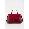 Abaco Studio - Sac à bandouliere en cuir Row bordeaux - 28 X 20 X 10cm...