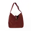 Abaco Paris - Sac porté épaule en Velours de Cuir lexi bordeaux - 28x2...
