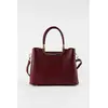 Abaco Studio - Sac à bandouliere en cuir Olivia bordeaux - 25 X 19 X 1...