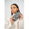 1987 by Abaco - Portefeuille en Cuir edge motif zèbre noir - 20x11x3,5...