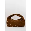 1987 by Abaco - Sac à main en Velours de Cuir lenyx camel - 42x35x8 cm...