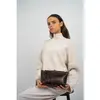 1987 by Abaco - Sac bandoulière en Cuir norys motif leopard marron - 2...
