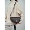 1987 by Abaco - Sac bandoulière en Cuir raily bordeaux - 23x7x8 cm OS