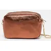 1987 by Abaco - Sac bandoulière en Cuir Amaia bronze - 23x17.5x7 cm OS