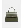 Abaco Studio - Sac à main en Cuir Laurie Vert Militaire - 27,5x20 cm O...