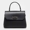 Abaco Studio - Sac à main en Cuir Laurie noir - 27.5x20 cm OS