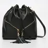 1987 by Abaco - Sac seau en Cuir Beth noir - 24x25x13 cm OS