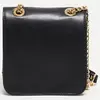 Abaco Paris - Sac bandoulière en Cuir Box noir - 16x16x6 cm OS