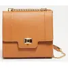 Abaco Paris - Sac bandoulière en Cuir de Vachette Tine camel  - 24x23x...