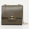 Abaco Paris - Sac bandoulière en Cuir de Vachette Tine taupe  - 24x23x...