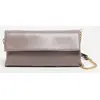 Abaco Paris - Sac bandoulière en Cuir de Vachette Gala taupe  - 26.5x1...