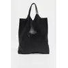 1987 by Abaco - Sac cabas en Cuir Debie noir - 38x41x2 cm OS