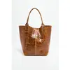 1987 by Abaco - Sac à main en Cuir Star Camel - 42x33x18 cm OS