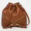 1987 by Abaco - Sac seau en Cuir Beth camel - 24x25x13 cm OS
