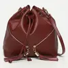 1987 by Abaco - Sac bandoulière en Cuir beth bordeaux - 24x25x13 cm OS