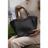 Abaco Studio - Sac à main en Cuir Dana Noir - 39x23x12 cm OS