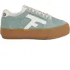 WALNUT PLATFORM BASKETS SUEDE W par Faguo Bleu 38 Femme