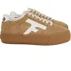 WALNUT PLATFORM BASKETS SUEDE W par Faguo Beige 39 Femme