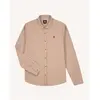 Faguo - Iraty Shirt Woven - Chemise homme Cream / Camel - XS