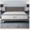Cosmos Matelas UPSILON 160x200 cm-Epaisseur 32 cm-Ferme-7 zones de confort en mousse mémoire adaptative-HR 35 kg-Latex-Face été-hiver