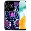 Taperso Coque pour Moto EDGE 50 FUSION personnalisable avec motif tete de mort et cow boy