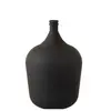 J-line Vase en verre noir mat H56cm