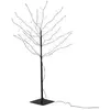 J-Line Arbre lumineux branche led en métal noir 100 cm
