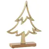 J-line Sapin décoratif en aluminium doré 22*5*27 cm