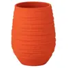 Cache-pot en céramique orange 22x19x30 cm