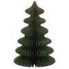 J-line Sapin de Noël en papier vert 25*25*38 cm