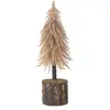 J-line Sapin de Noël artificiel en plastique cuivre 12*12*35 cm