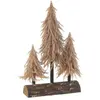 J-line Sapin de Noël artificiel en plastique cuivre 30*10*50 cm