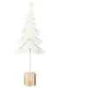 Sapin de Noël en métal blanc 19x7.5x52 cm