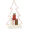 Sapin de Noël en bois multicouleur 15x6x25 cm