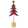 Sapin de Noël en métal rouge 14.5x7x40 cm