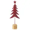 Sapin de Noël en métal rouge 17.5x8x49 cm