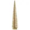 J-line - Sapin de Noël artificiel en plastique doré 10x10x39 cm