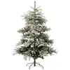 Sapin  artificiel vert enneigé avec 270 led h.180 cm