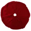 Jupe de sapin  tricoté en polyester rouge d.90 cm