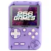 Console de jeu portable Amstrad Transparent Mauve avec 256 jeux et bat...