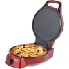 Techwood Four à Pizza et tartes ROUGE avec Grill Plancha Revêtement Pierre antiadhésif Coloris Rouge